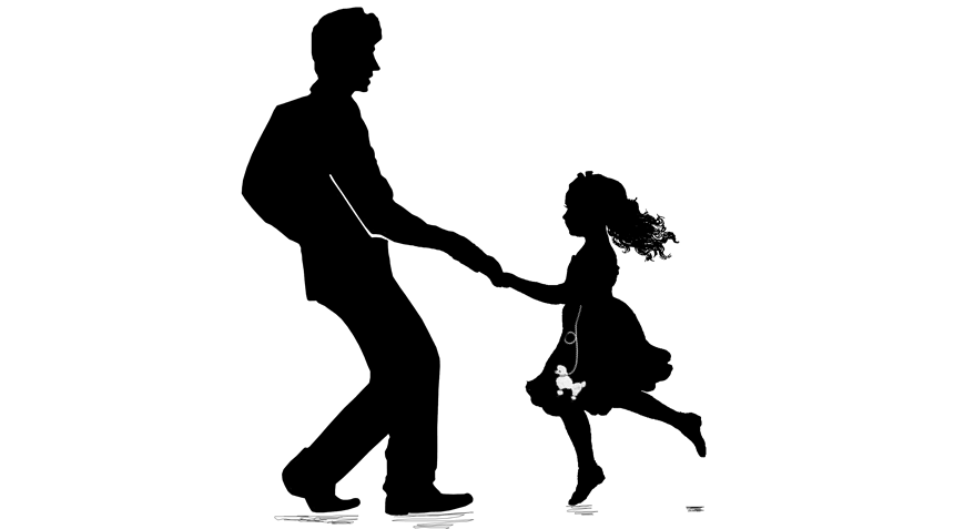 father daughter dance silhouette